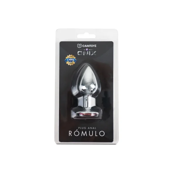 SILVER ROMULO ONIX ANAL PLUG