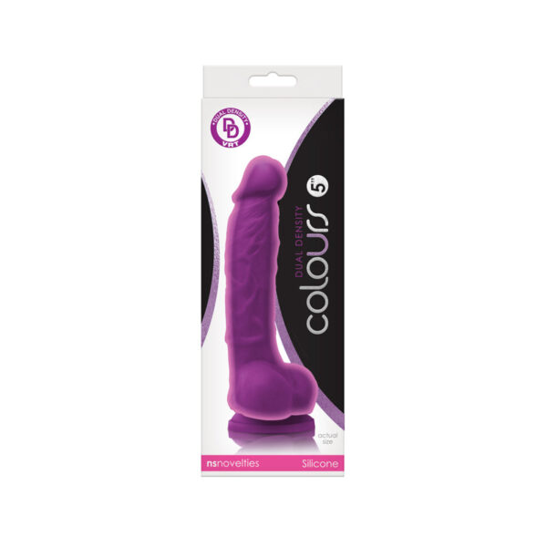 Dual Density Dildo 5" Purple