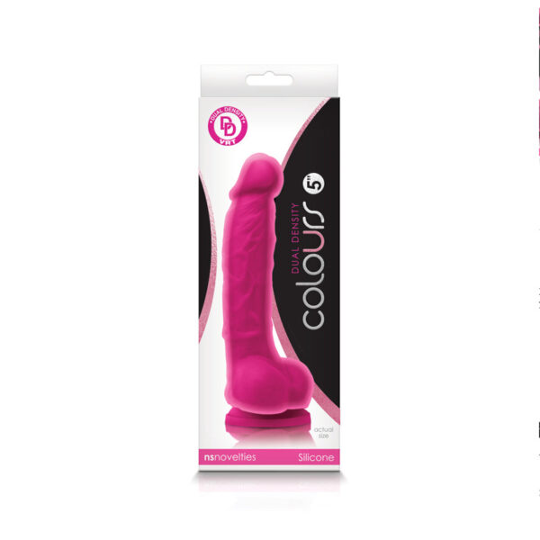 Dual Density Dildo 5" Pink