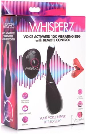 Huevo Vibrador con Mando a Distancia Whisperz 10X