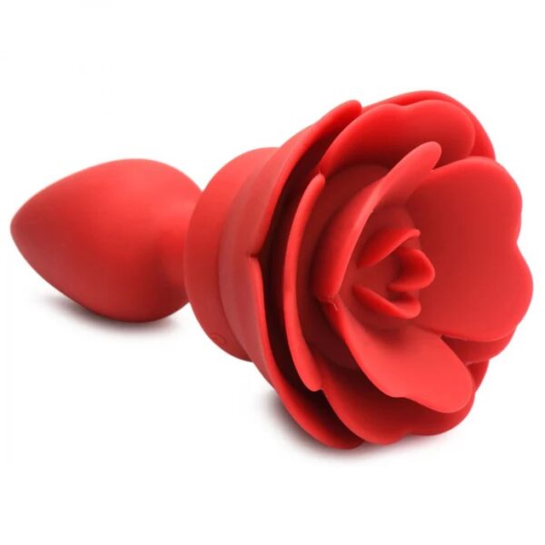 BS 28X Silicone Vibrating Rose Anal Plug