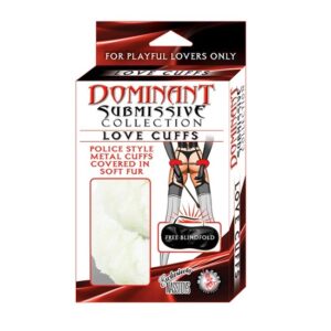 DOMINANT SUBMISSIVE LOVE CUFFS-WHITE