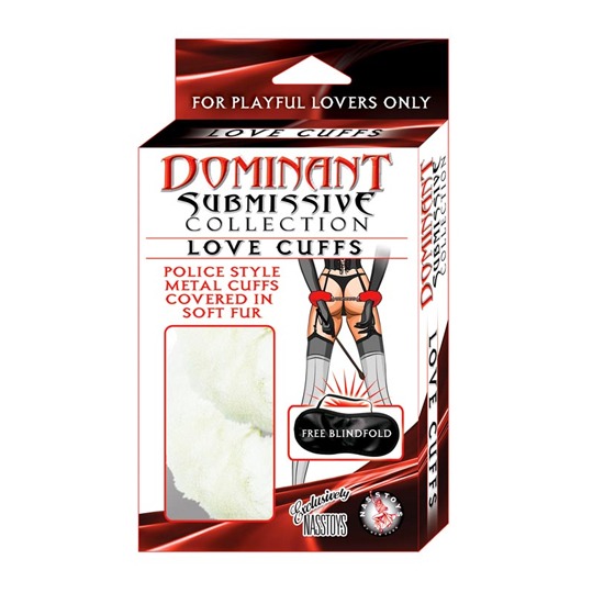 DOMINANT SUBMISSIVE LOVE CUFFS-WHITE
