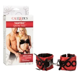 TANTRIC SATIN TIES WRIST CUFFS